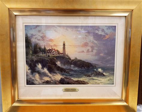 Clearing Storms By Thomas Kinkade Decorative Framed Fine Art Etsy