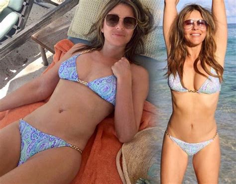 Elizabeth Hurley 52 Exposes Pert Bottom As She Strips Totally Naked In Sultry Throwback