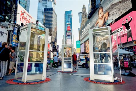 Phone Booths Are Back In Times Square No Quarters Required The New