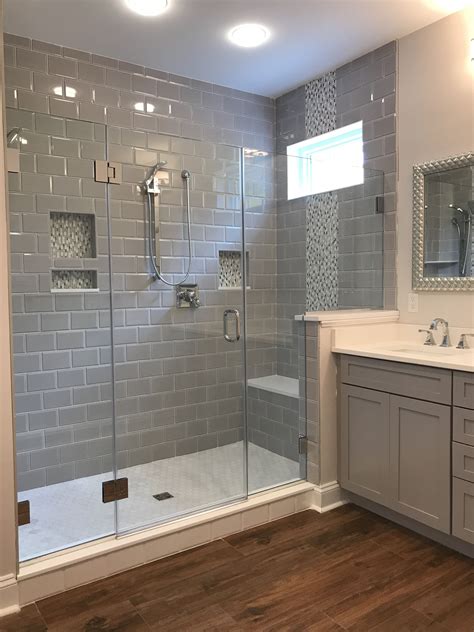 Master Bathroom Gray White Bathroom Interior Master Bathroom Shower