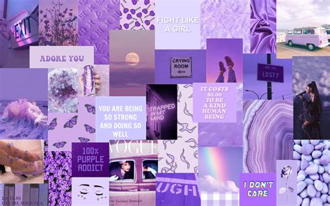 Aesthetic Purple Vibes💜 Papel De Parede Pc Papel De Parede