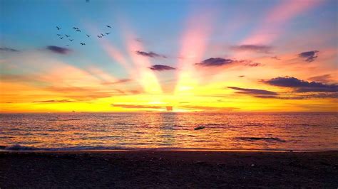 Mentahan Awan Bergerak Time Lapse Senja Sunset Pantai Padang Free