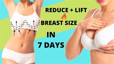 How To Reduce Breast Fat Lift Breast Size At Home Easy Exercise