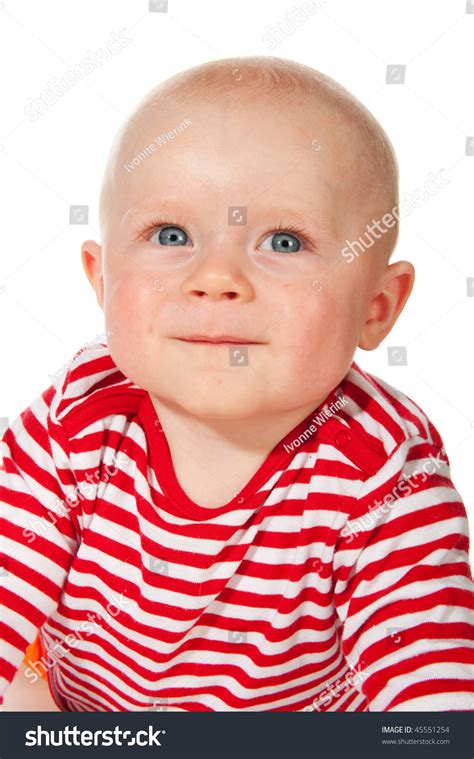 Portrait Bald Baby Thats Looking Stock Photo 45551254 Shutterstock