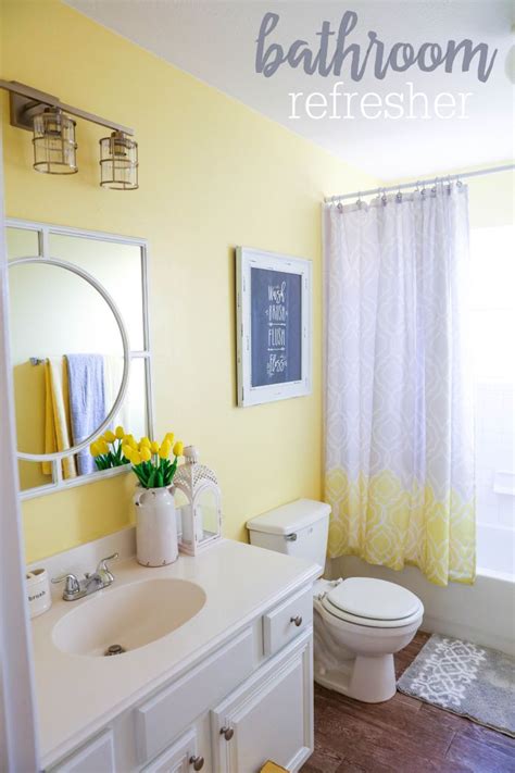 We have selected collections of 12 sunny yellow bathroom design ideas for you. Bathroom Refresher with BHG | The One-Stop DIY Shop ...