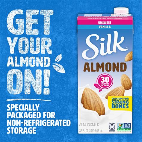 Buy Silk Shelf Stable Almond Milk Unsweetened Vanilla Dairy Free