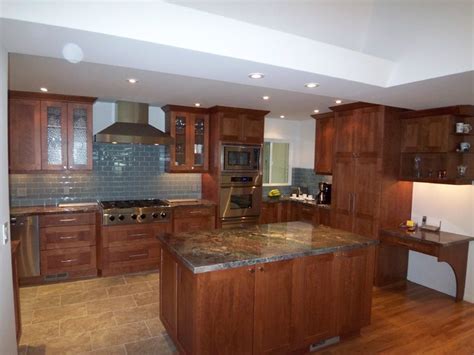 Cherry modern kitchen cabinet design photo source: Contemporary Craftsman Cherry Kitchen - Modern - Kitchen ...