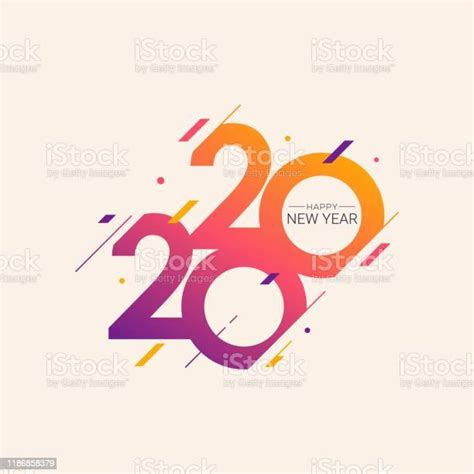 Happy New Year 2020 Vector Illustration Stock Illustration Download