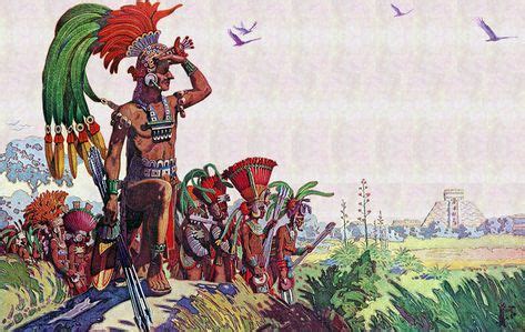 Antiguos Mayas Ilustraciones De Herbert M Herget Mayas Y Aztecas