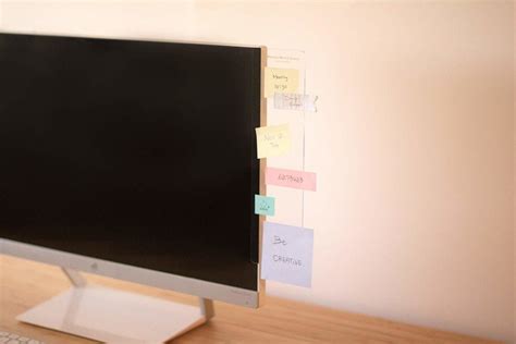 A Monitor Attachment Providing Ample Room For Sticky Notes And