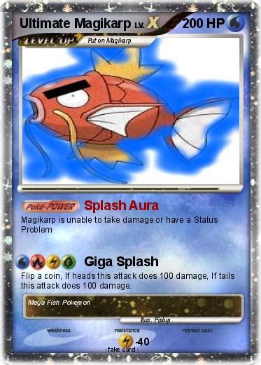 Jump to navigationjump to search. Pokémon Ultimate Magikarp 2 2 - Splash Aura - My Pokemon Card