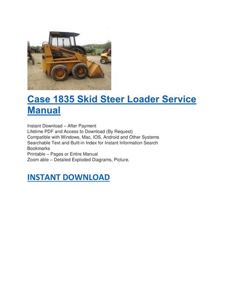 Ppt Case 1835 Skid Steer Loader Service Manual Powerpoint