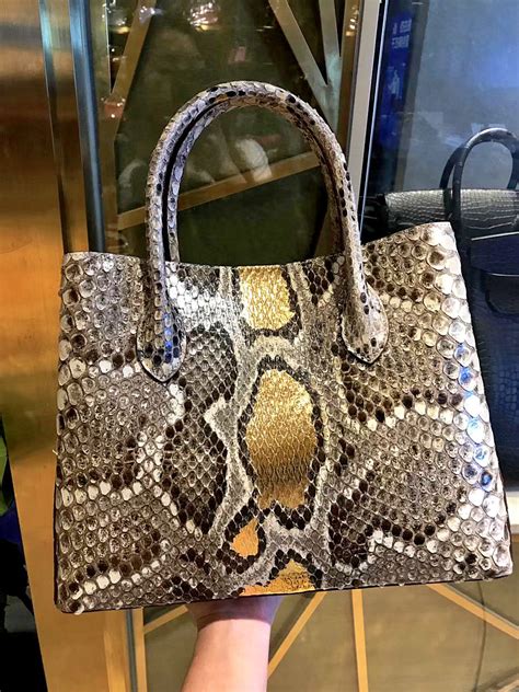 Python Skin Handbags For Women Bags Women Handbags Red Leather Handbags