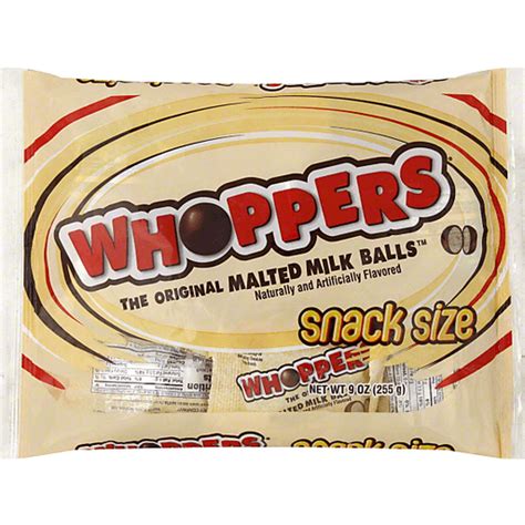 Whoppers Malted Milk Balls The Original Snack Size Packaged Candy Taylorsville Country Mart