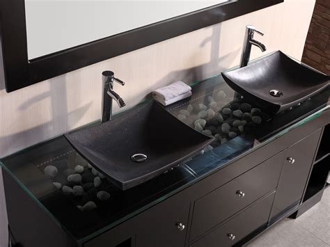 A vessel sink option is available for this vanity. 72" Oasis Double Vessel Sink Vanity - Bathgems.com