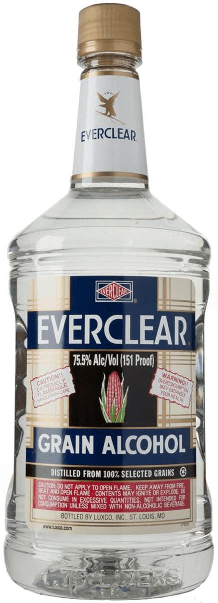 Everclear Grain Alcohol 190 Proof 175l Bremers Wine And Liquor