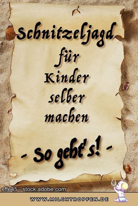 Посмотрите твиты по теме «#schatzsuche» в твиттере. ᐅ Schnitzeljagd für Kinder selber machen - So geht's ...