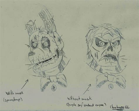 Springtrap Sketches By Clonetrooper66 On Deviantart