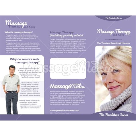 massage therapy elderly brochure