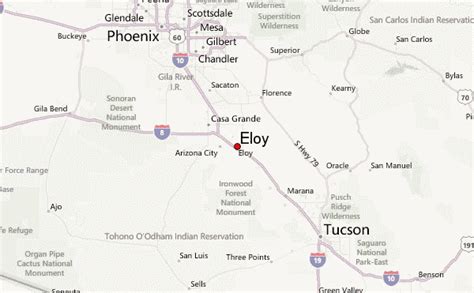 Arizona Map Eloy