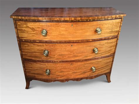 Regency Bow Front Chest Of Drawers In Antique Chests