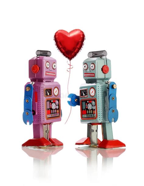 Robot Love Stock Image Image Of Valentines Relationships 36394165