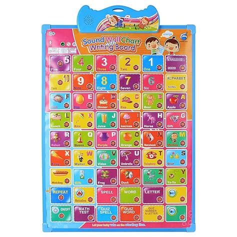Buy Fengjun Abc And 123 Learning Interactive Voice Assisted Wall Chart