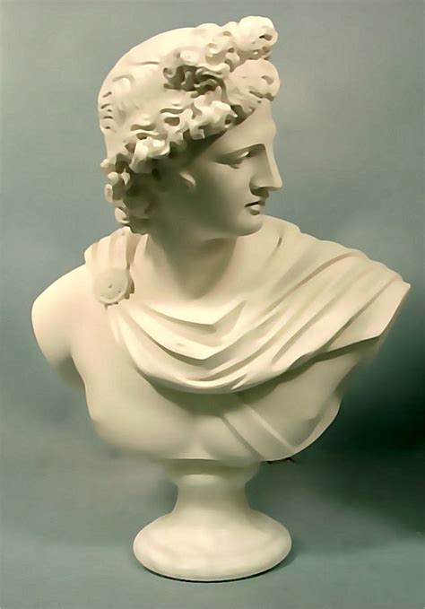 Apollo Belvedere Sculptural Bust Marble