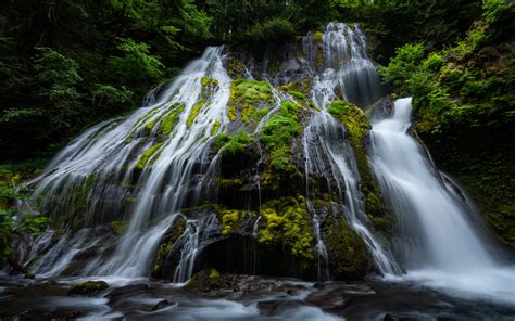 Waterfalls Ford Pinchot National Forest Washington Usa Upper Panther