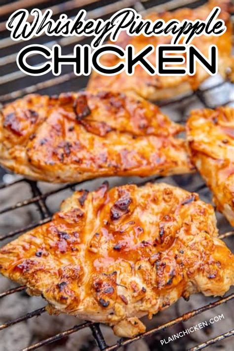 Whiskey Pineapple Chicken in 2020 | Yummy chicken recipes ...