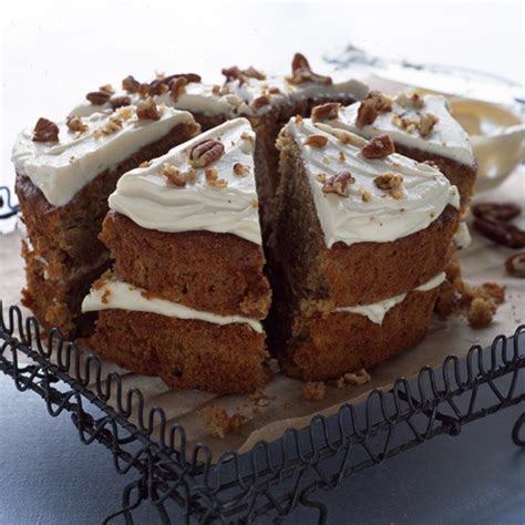 It's best to frost the cake just before serving as the frosting may soften over time. Carrot cake - Good Housekeeping