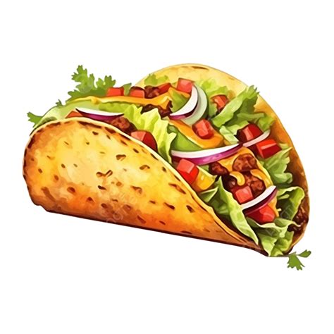 Taco Tuesday Fiesta Mexican Street Food Delight White Background