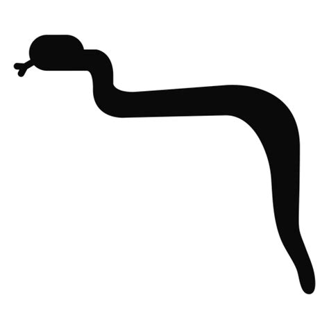 J Snake Forked Tongue Silhouette Transparent Png And Svg Vector File