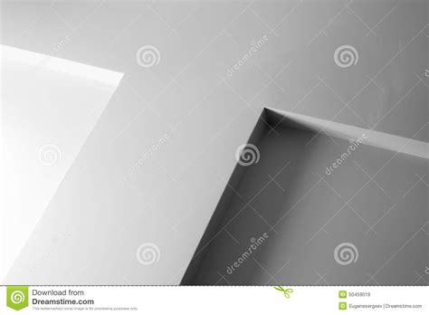 Abstract Architecture Fragment White Wall With Decoration Stock Image