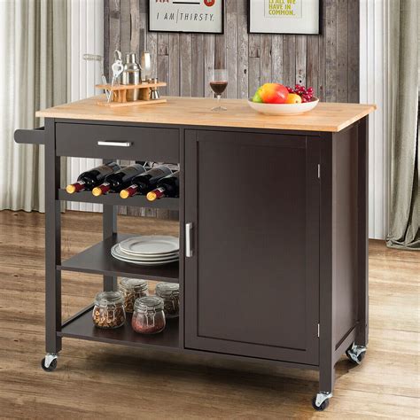 This group of the 300 largest north american cabinet, millwork, furniture and fixture manufacturers recorded a sixth consecutive year of sales expansion in 2017, the year just completed. 4 Tier Wood Kitchen Island Trolley Cart Storage Cabinet ...