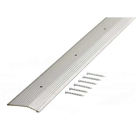 M D 2 In X 36 In Fluted Silver Carpet Trim At