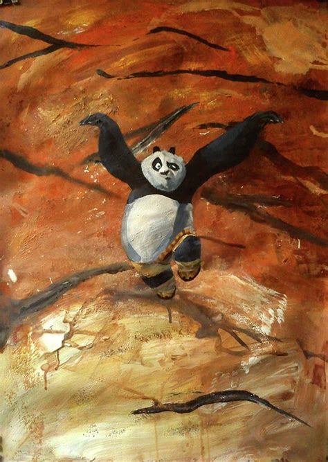 Kung Fu Panda Painting By Eleni Papakonstanti Fine Art America
