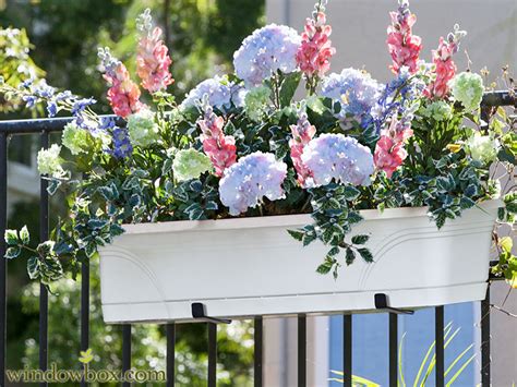 Railing planters turn your porch or deck into a garden! Medallion Balcony Railing Planter Kit - Railing Planter ...