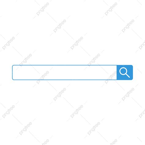Search Bar Clipart Png Images Blue Line Square Search Bar Png Blue