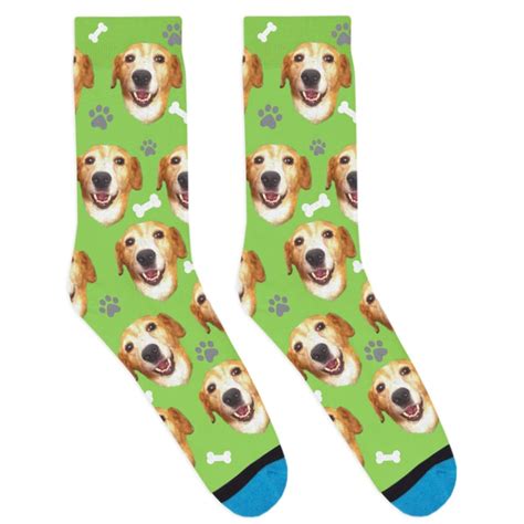 Divvyup Socks Custom Dog Socks Put Your Dog On A Sock Etsy