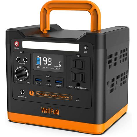 Wattfun Portable Power Station 96000mah298wh 300w Regulated Voltage