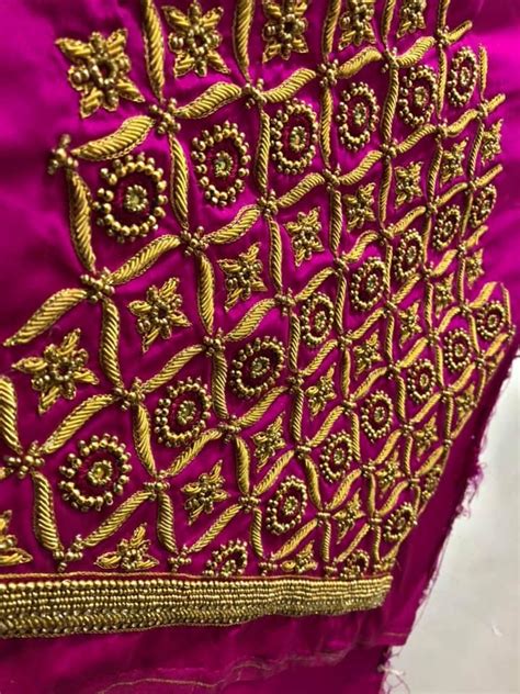 Bridal Blouse Hand Embroidery Work 9 Nihal Embrodiery Work