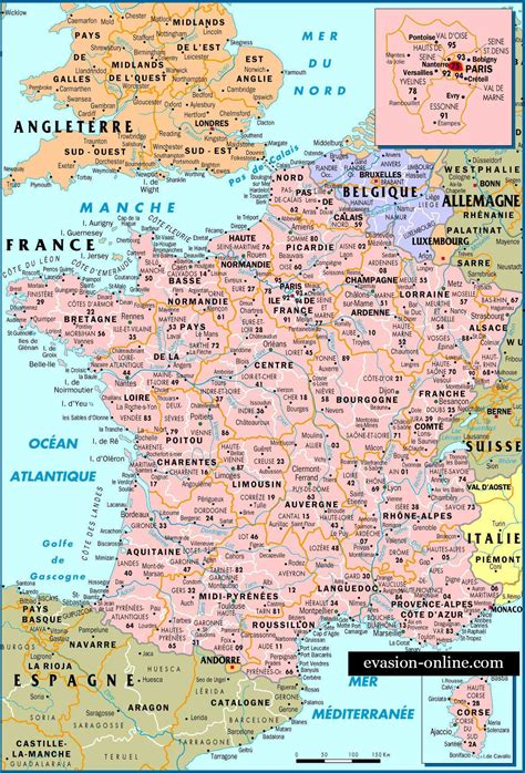 Cartes du monde 110,486 vues. Carte Des Villes De France Détaillée - PrimaNYC.com