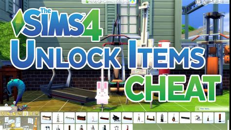 The Sims 4 Cheat Unlock All Career Locked Items In Build Mode Youtube