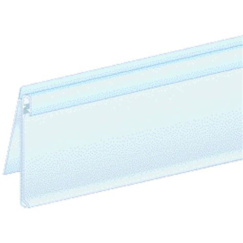Cleargrip Plastic Extra Duty Label Holders For Shelves With Moldings