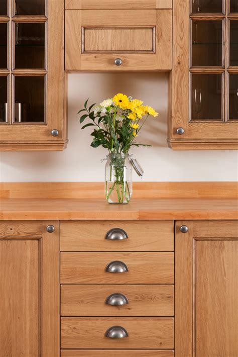 Quality one™ 16 x 10 unfinished oak kitchen cabinet door model number: How to Create a Kitchen Dresser Using Our Solid Oak Kitchen Cabinets - Solid Wood Kitchen ...