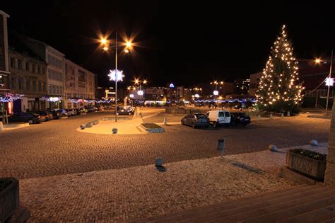 Xmas Town Square Free Stock Photo Public Domain Pictures