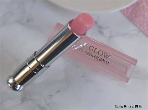 A Lovely Tinted Lip Balm Dior Lip Glow In Pink Glow See The World