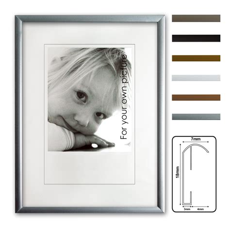 Alu Frames Kingsale® Picture Frame Aluminum 6 Different Colors Ebay