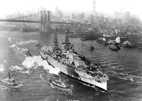 Battleship Uss Arizona In The East River New York City